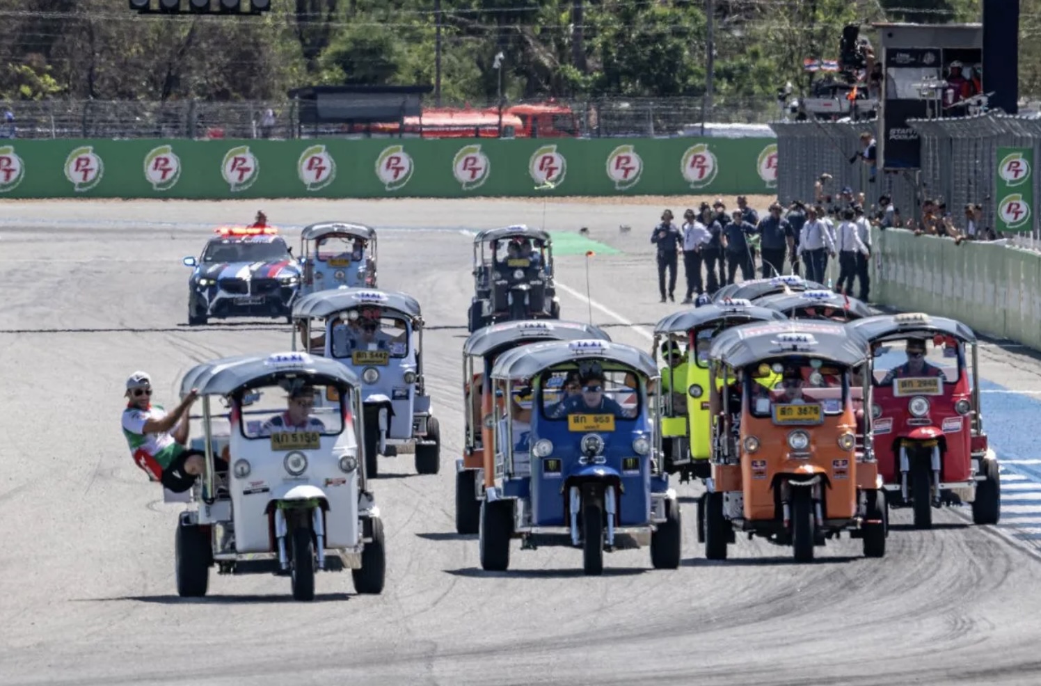 11 Tuk-Tuk ont pris le départ lors du Grand Prix de Thaïlande, le 1er mars 2026.